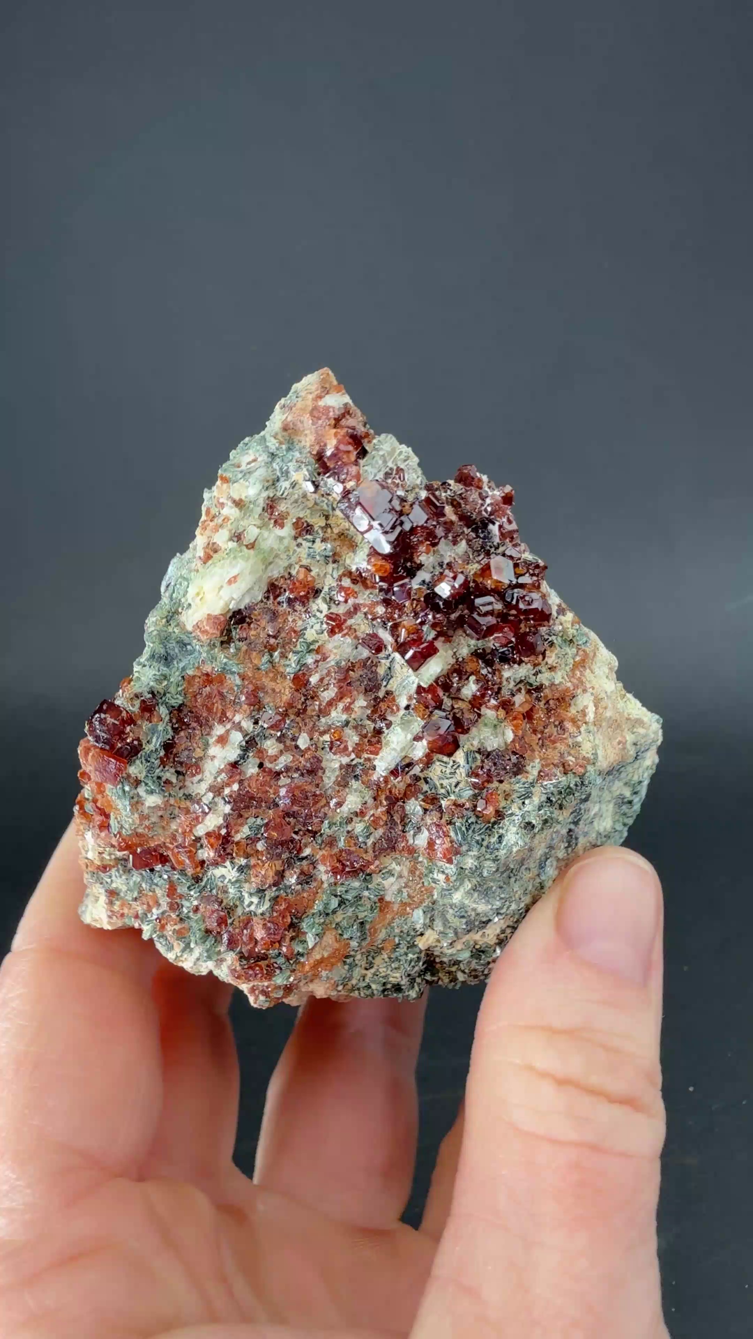 Hessonite Garnet with Clinochlore from Italy TF870
