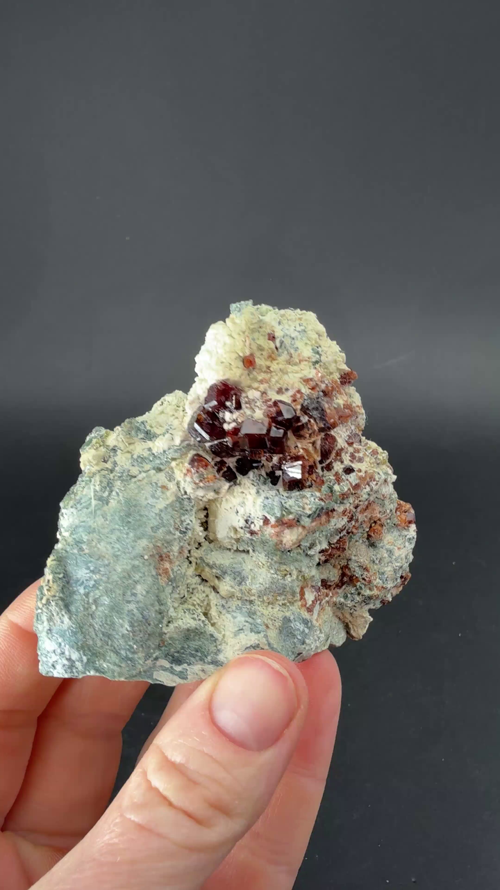 Hessonite Garnet with Clinochlore from Italy TF871