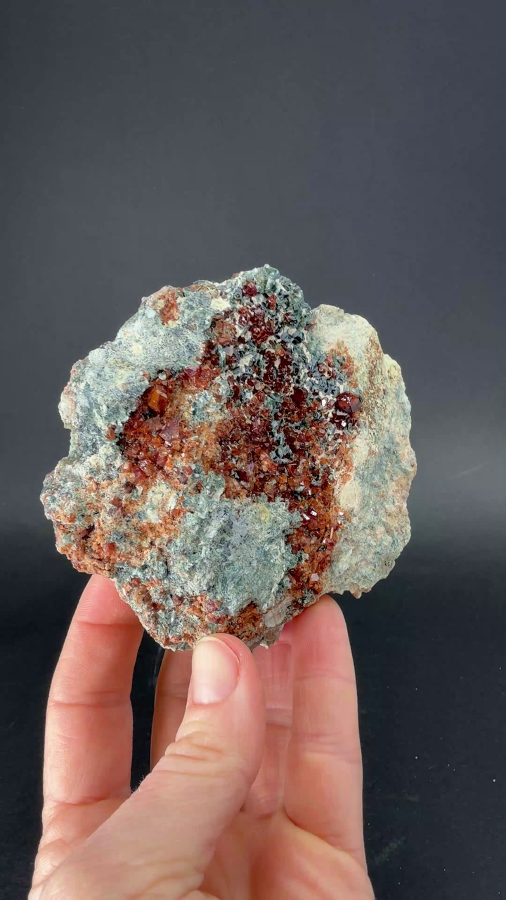 Hessonite Garnet with Clinochlore from Italy TF875