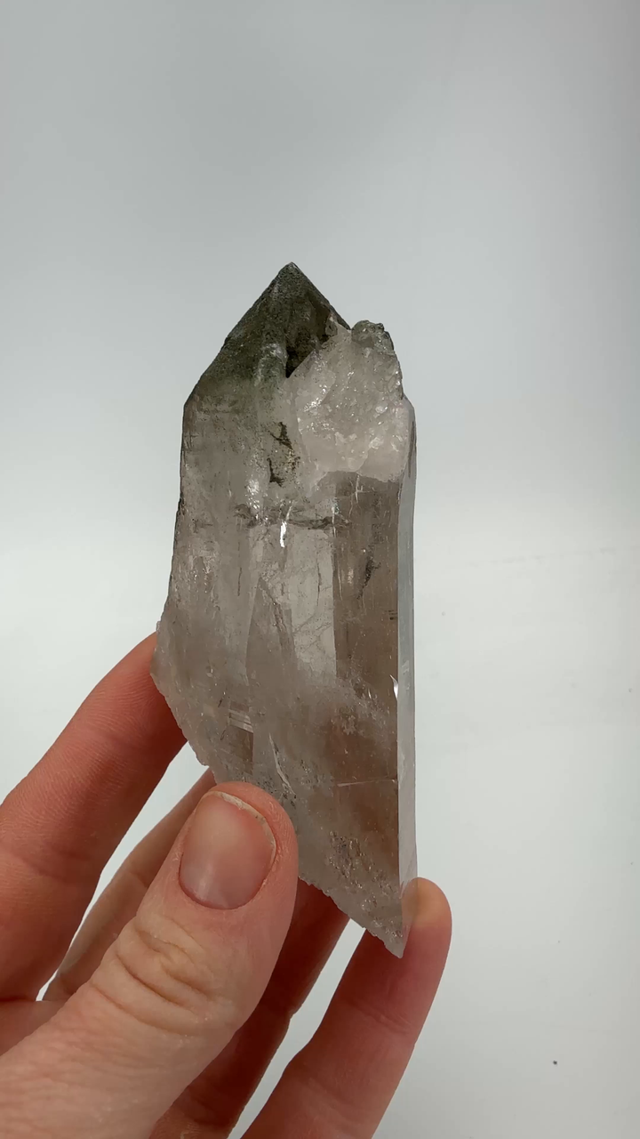 Smoky Quartz with Chlorite from Switzerland TF964