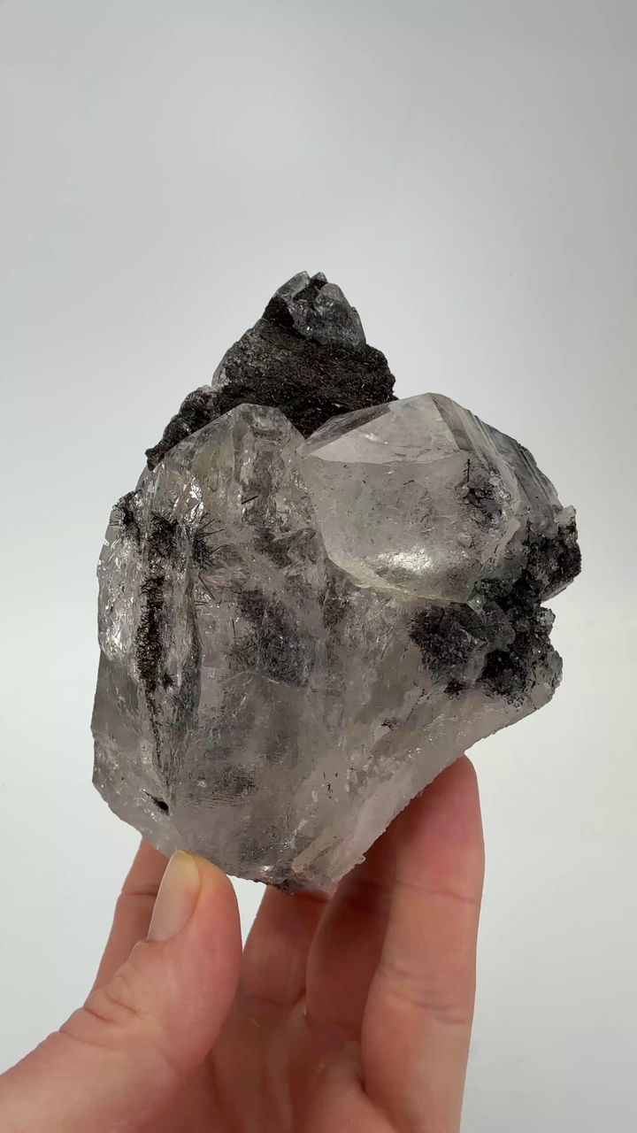 Himalayan Quartz with Black Rutile Inclusions TU1357