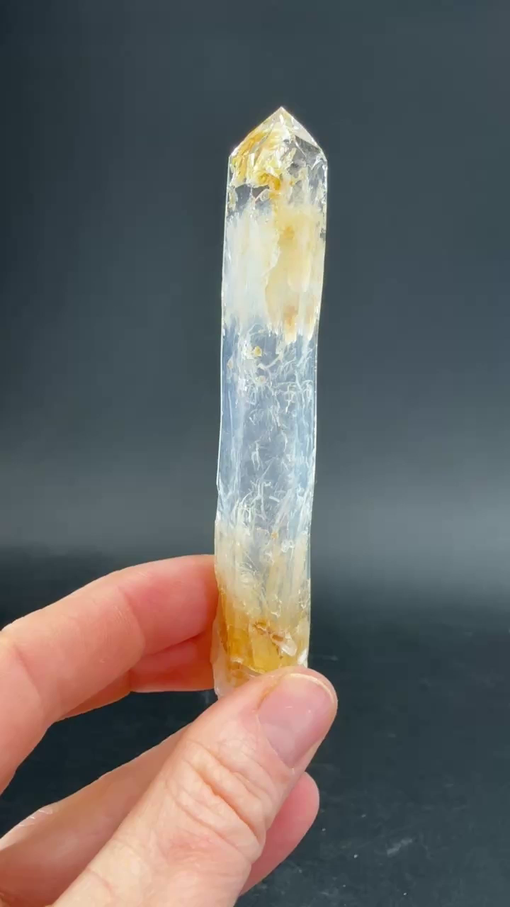 4" Double Terminated Blue Smoke Lemurian TW481