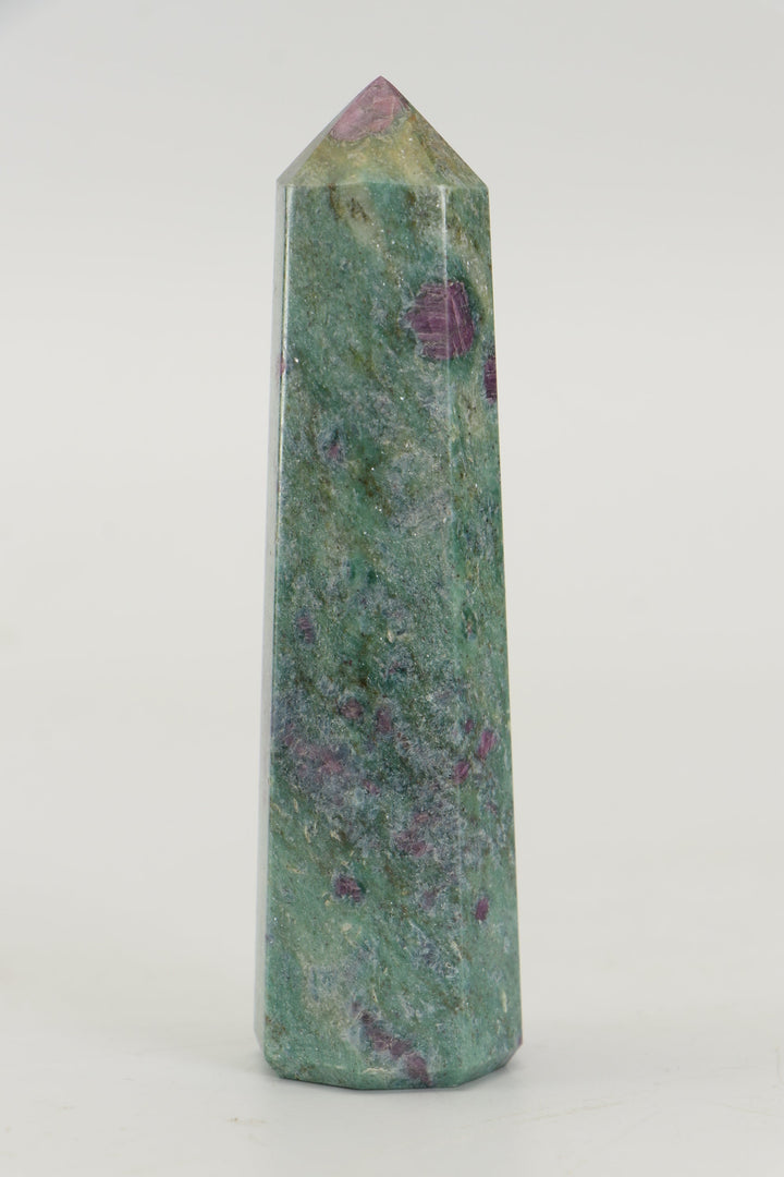 3.75" Ruby Fuchsite Tower TZ046