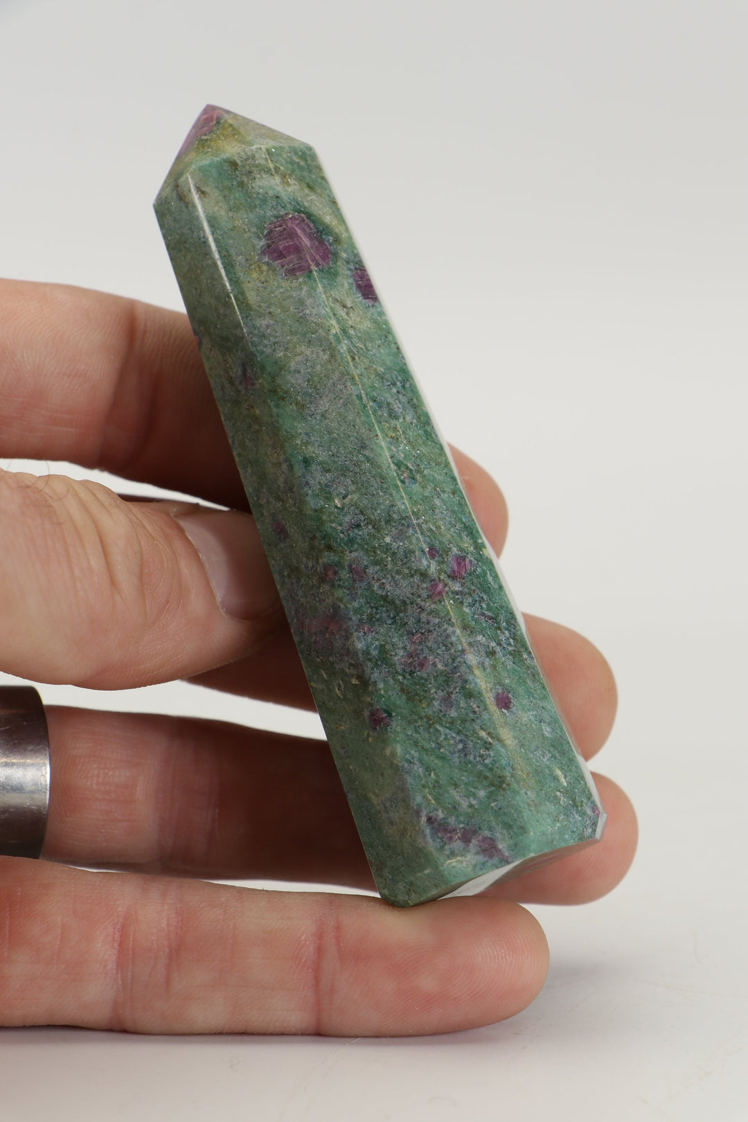 3.75" Ruby Fuchsite Tower TZ046