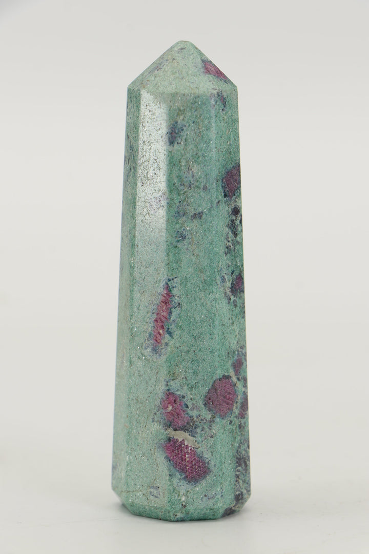 3.5" Ruby Fuchsite Tower TZ051