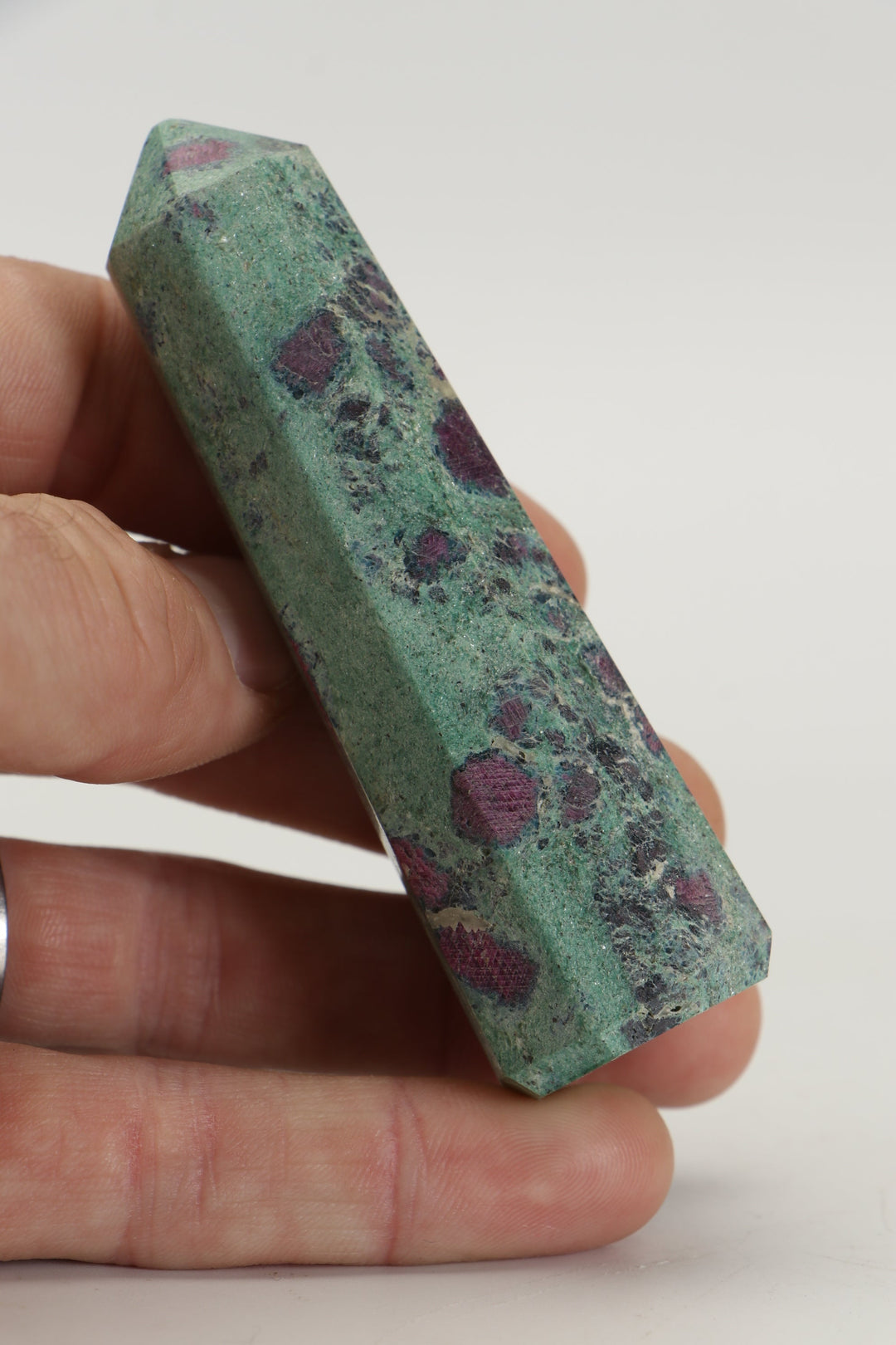 3.5" Ruby Fuchsite Tower TZ051