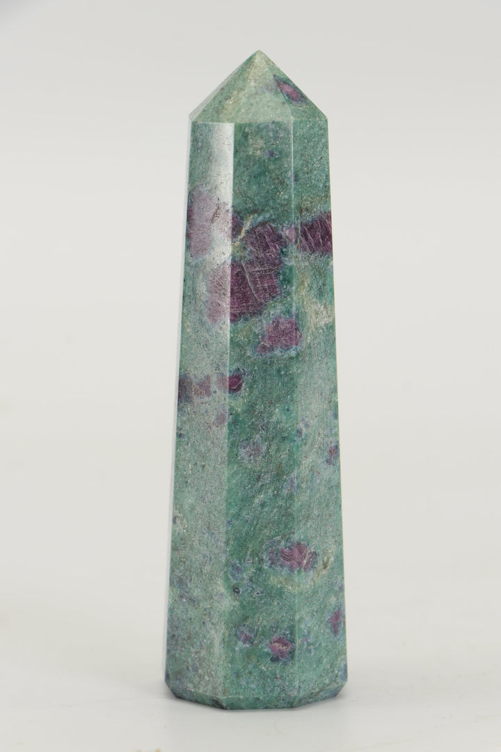 3.5" Ruby Fuchsite Tower TZ055