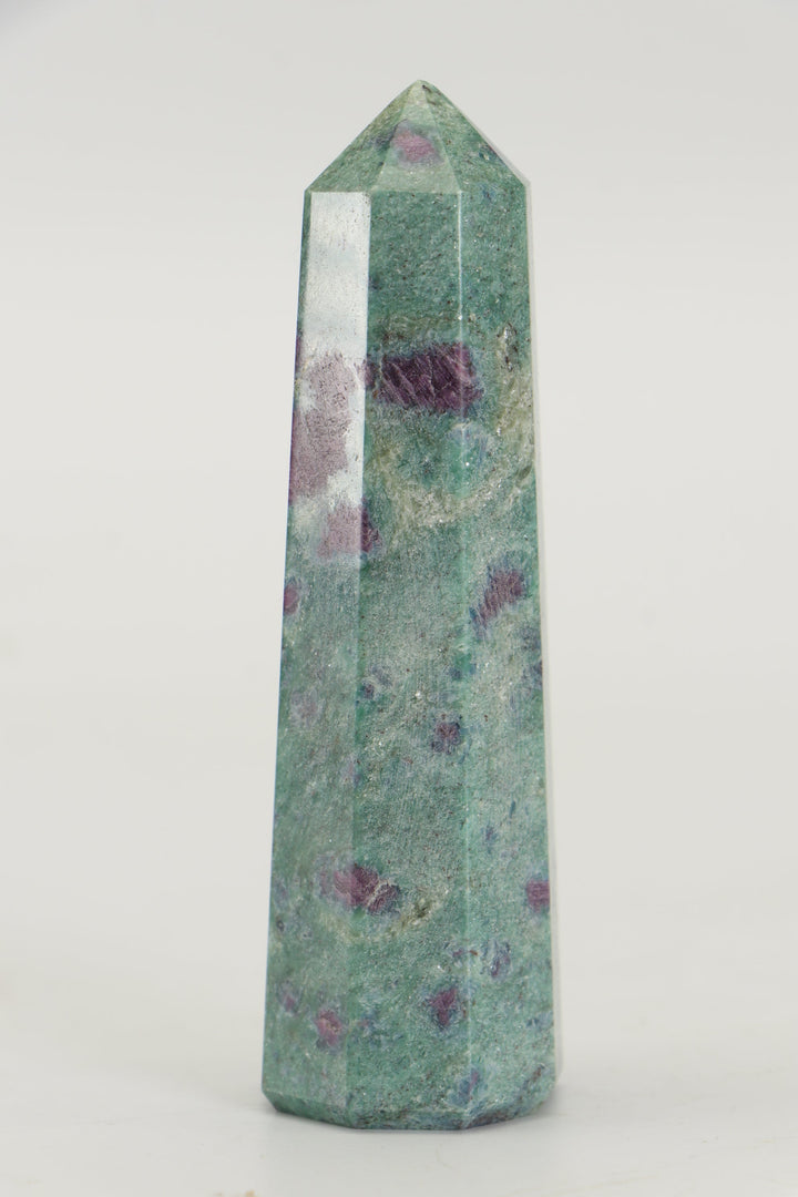 3.5" Ruby Fuchsite Tower TZ055