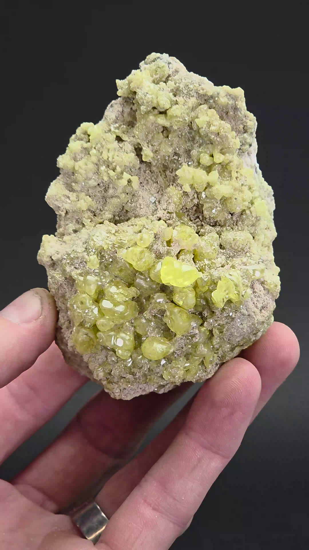 Sulfur Crystals on Matrix from Bolivia TZ1340