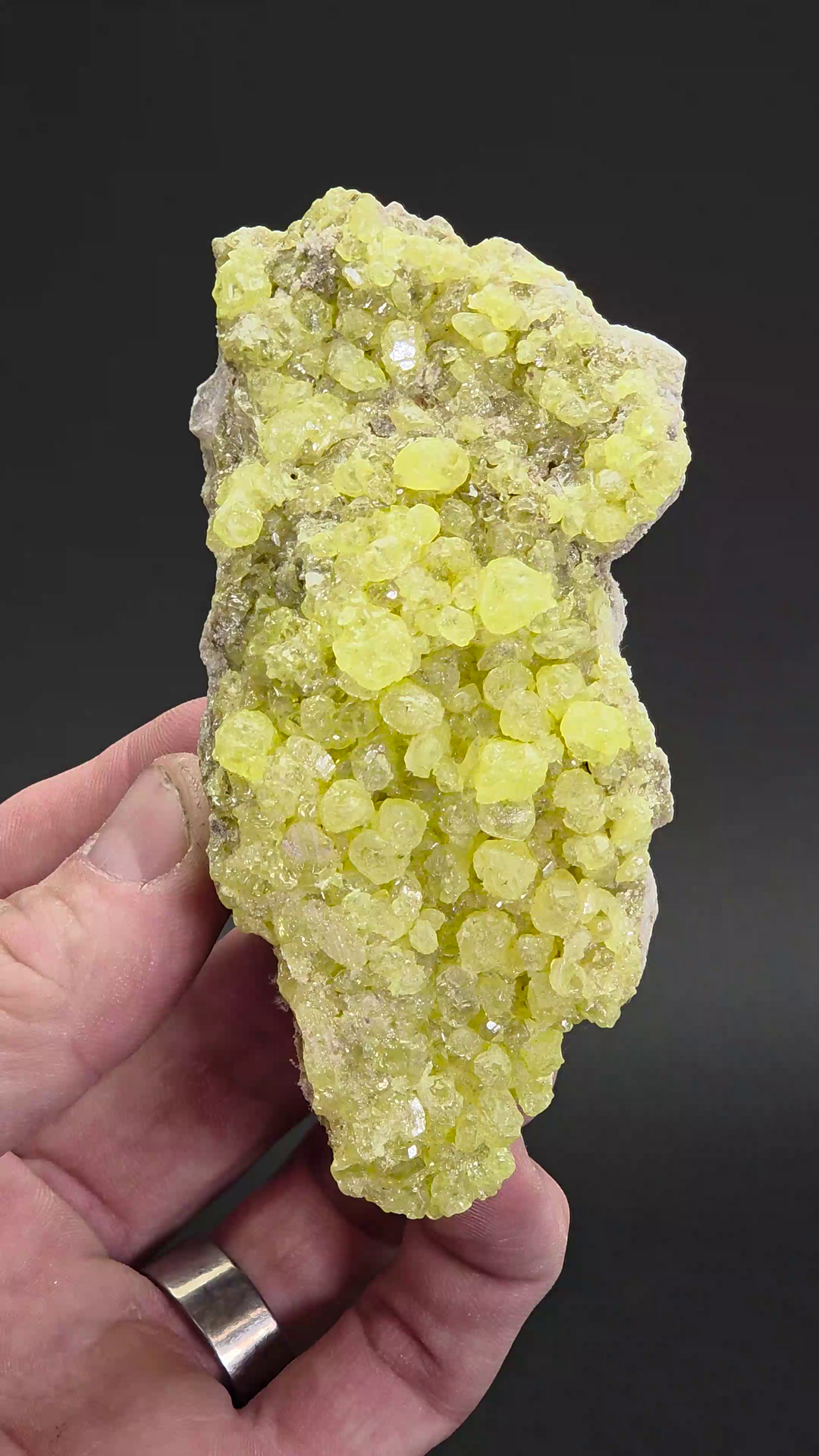 Sulfur Crystals on Matrix from Bolivia TZ1341