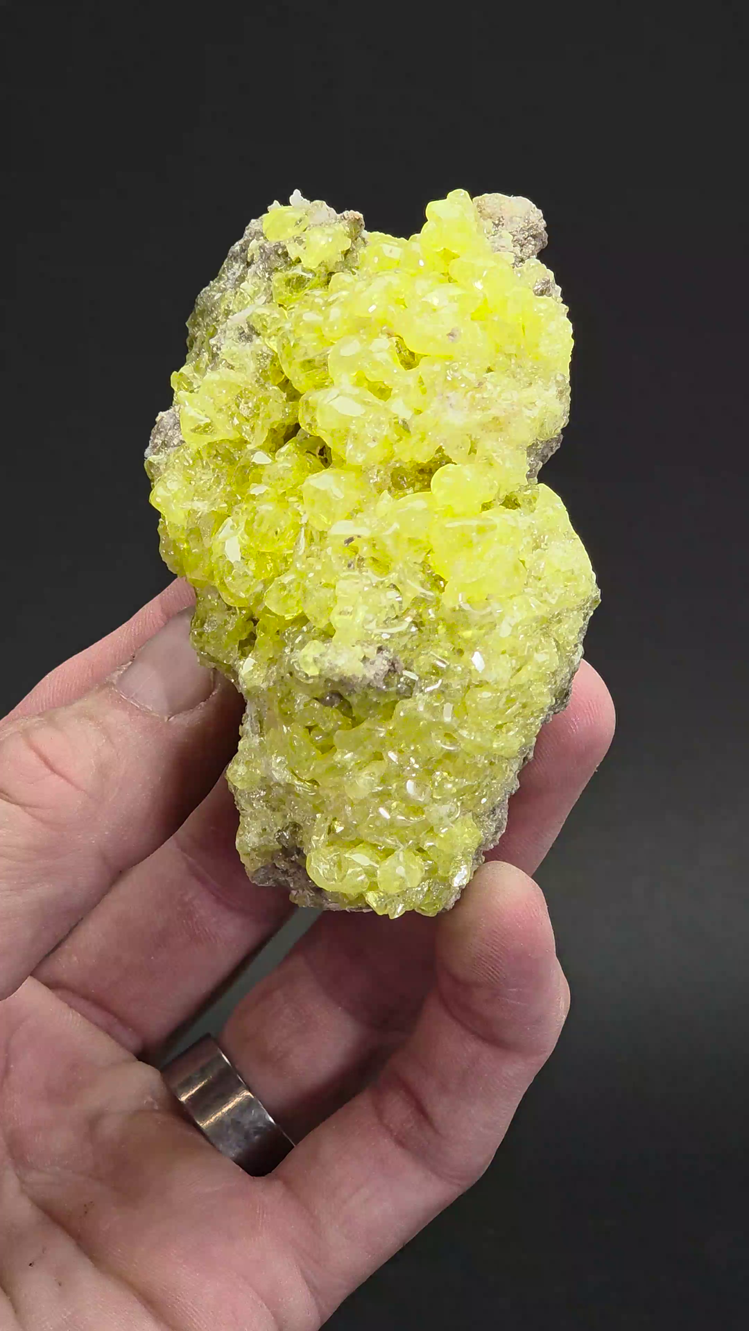 Sulfur Crystals on Matrix from Bolivia TZ1342
