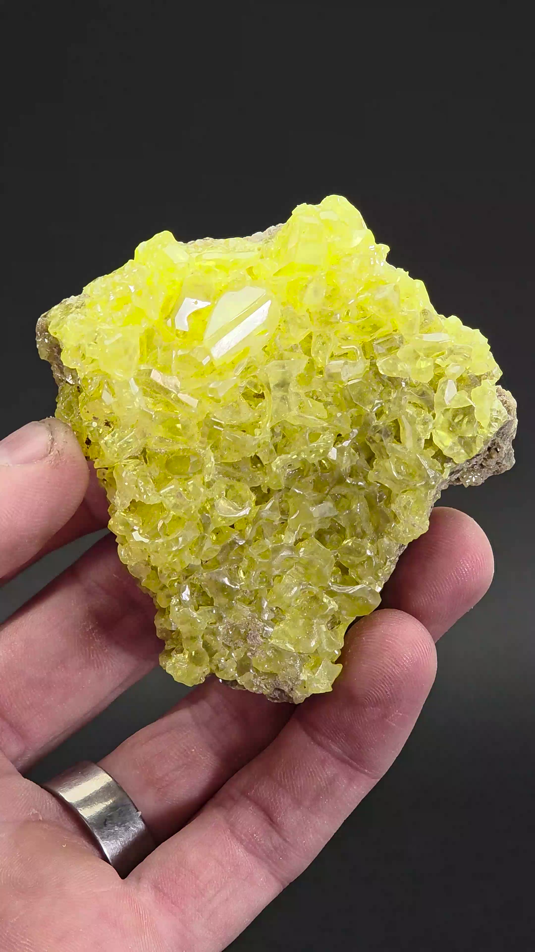 Sulfur Crystals on Matrix from Bolivia TZ1346
