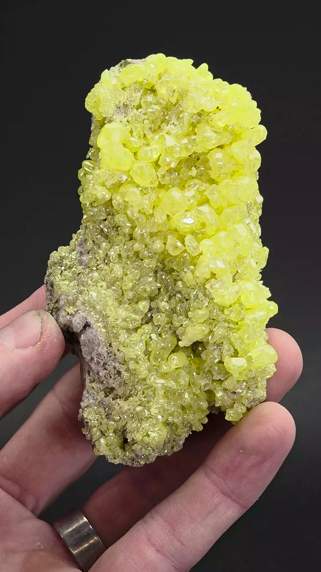 Sulfur Crystals on Matrix from Bolivia TZ1354