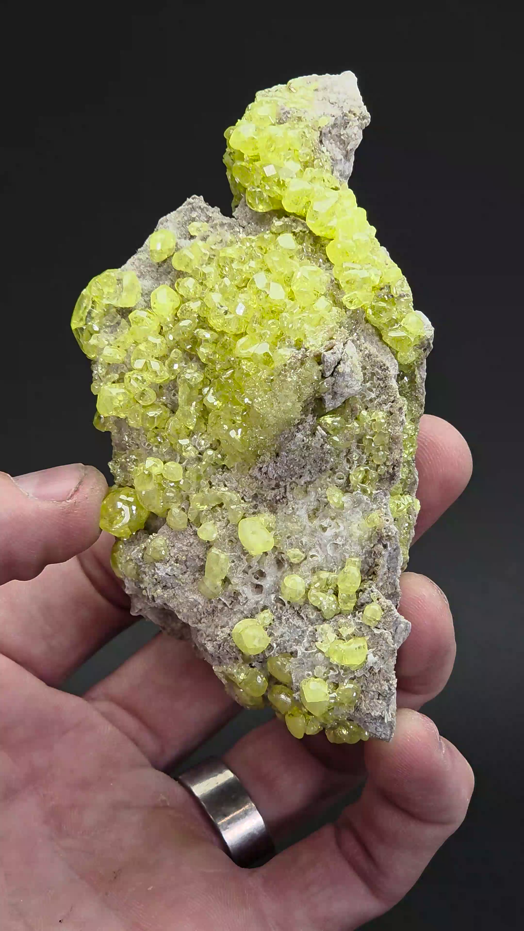 Sulfur Crystals on Matrix from Bolivia TZ1358