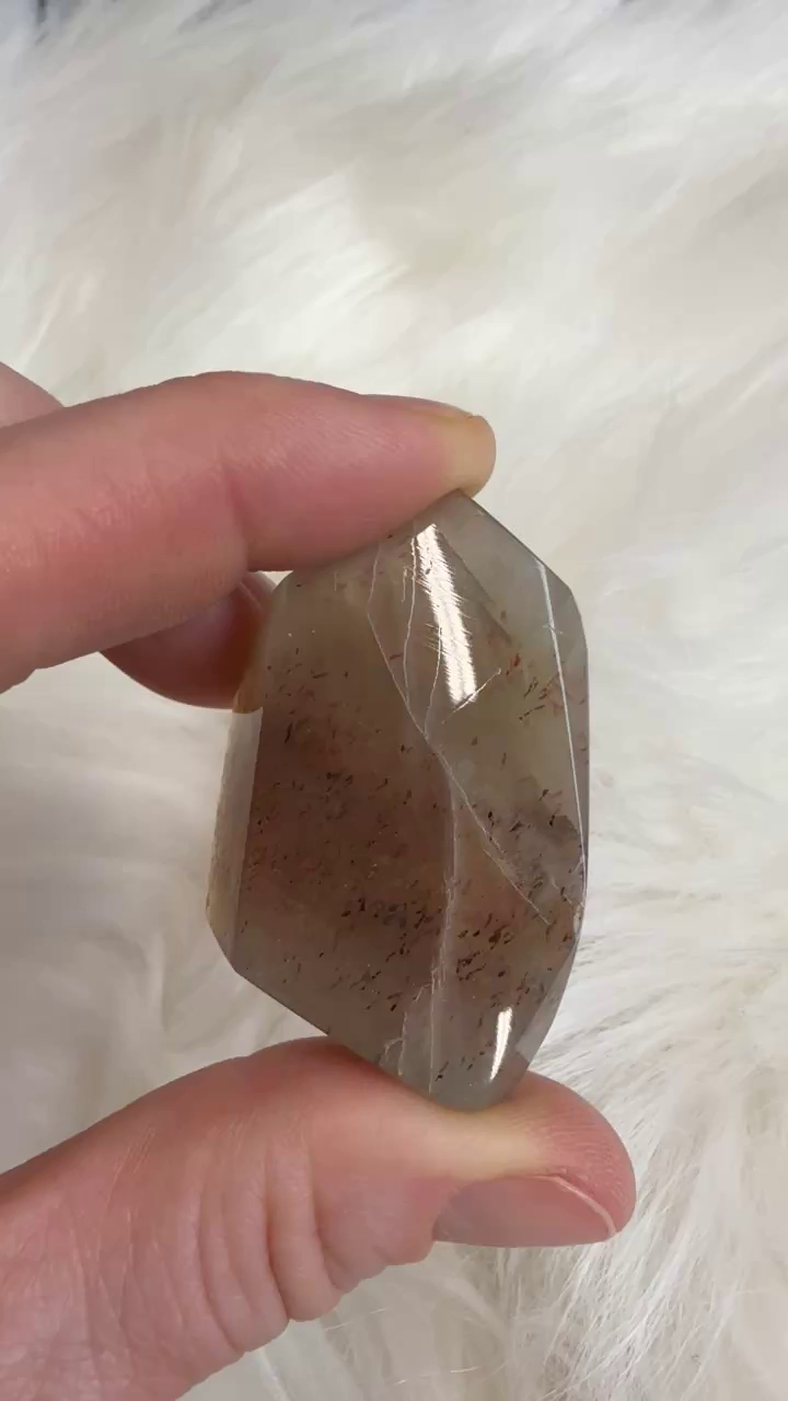 21 gram Polished Lattice Sunstone from Tanzania TZ539