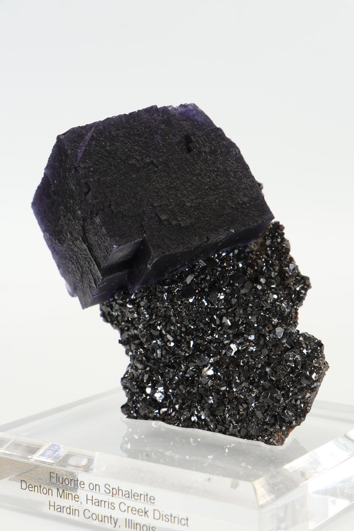 Fluorite on Sphalerite - Denton Mine, Illinois DS413