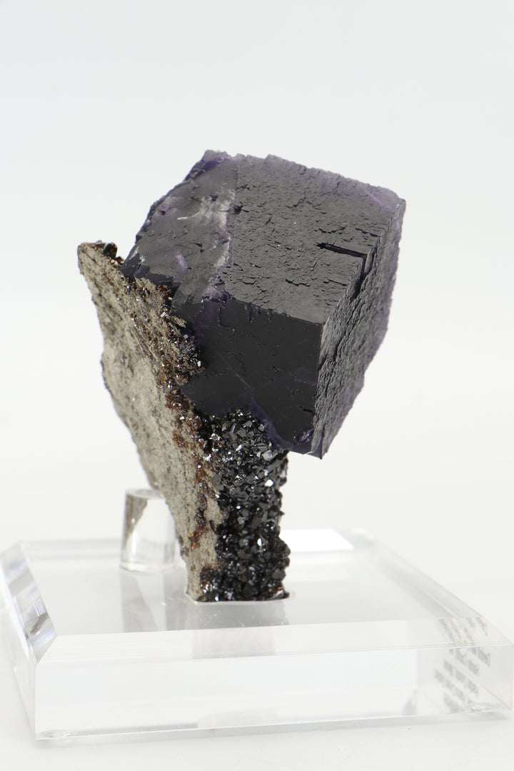 Fluorite on Sphalerite - Denton Mine, Illinois DS413