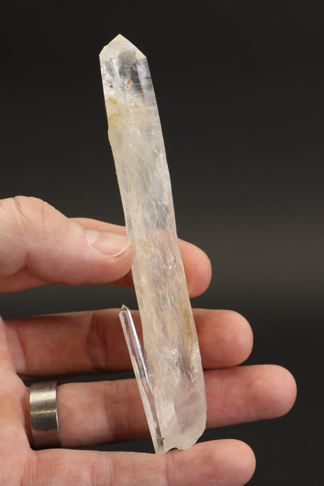 4.75" Blue Smoke Colombian Lemurian Crystal TC1235