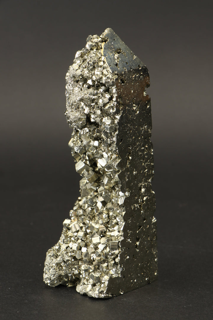 4" Pyrite Obelisk DV083