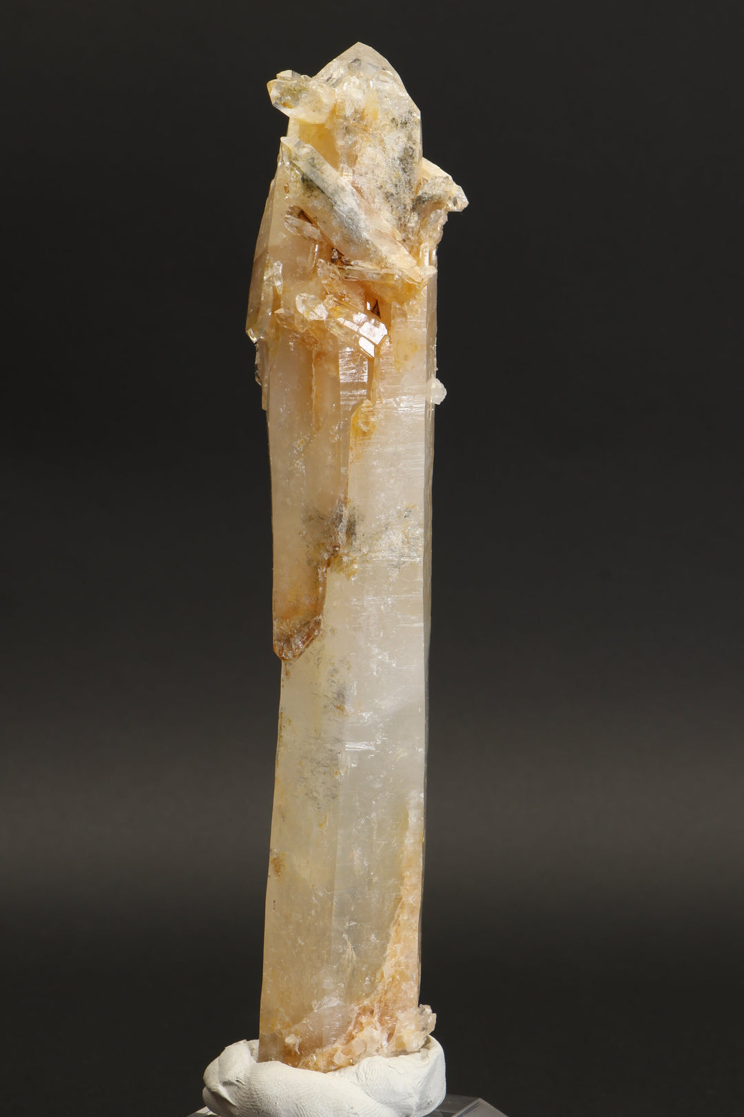 7" Bent Blue Smoke Colombian Lemurian Crystal - Bent Crystal TD1614