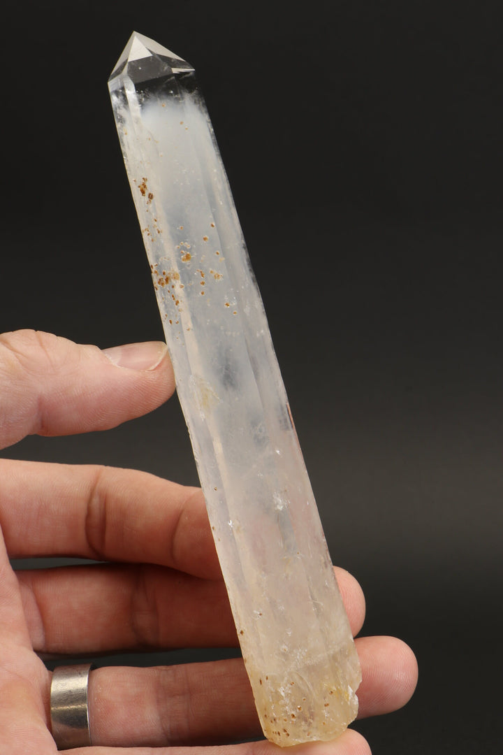 5.75" Blue Smoke Colombian Lemurian Crystal TC1104