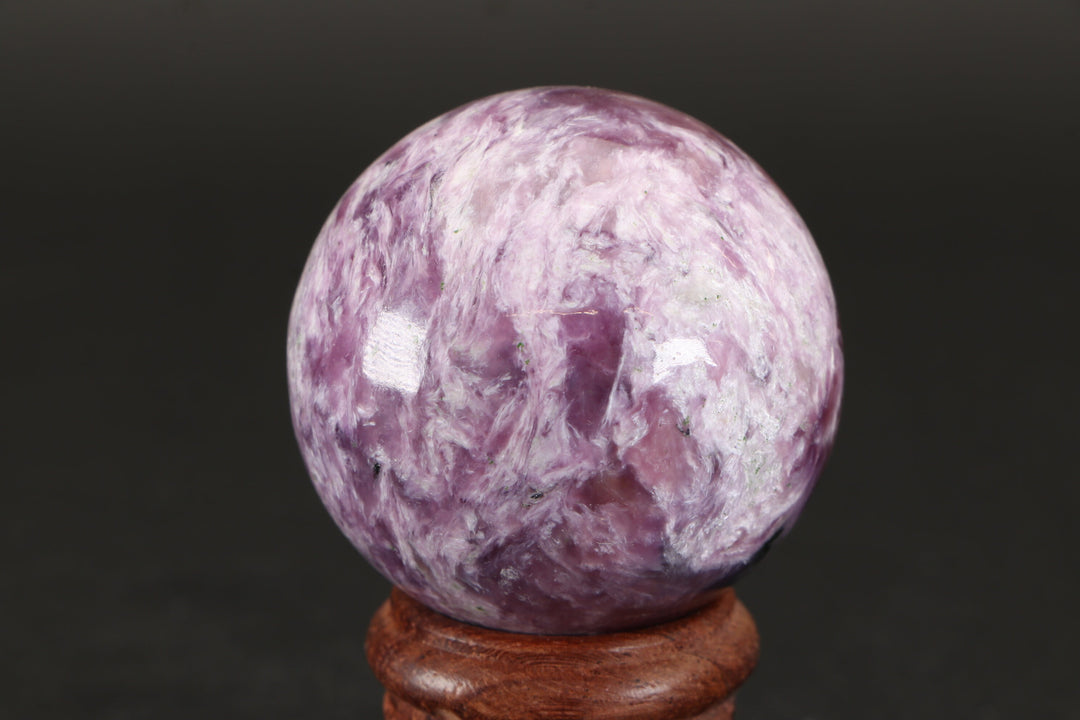 1.6" Russian Charoite Sphere with Stand DA1753