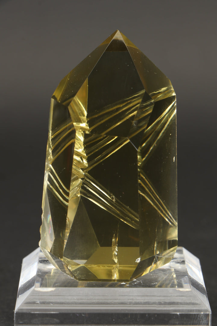 2.5" Fantasy Cut Lemon Quartz Tower DN516