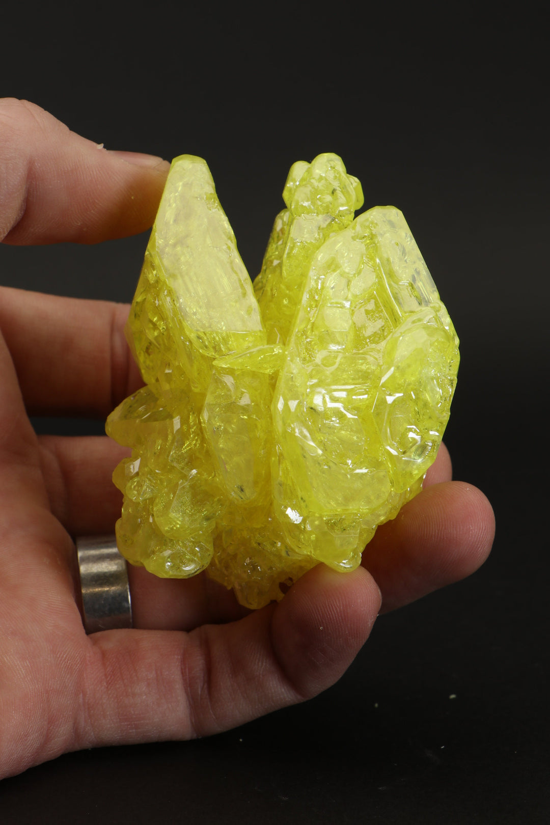 86.6 gram Sulfur Crystal Specimen - El Desierto Mine Sulfur DN034