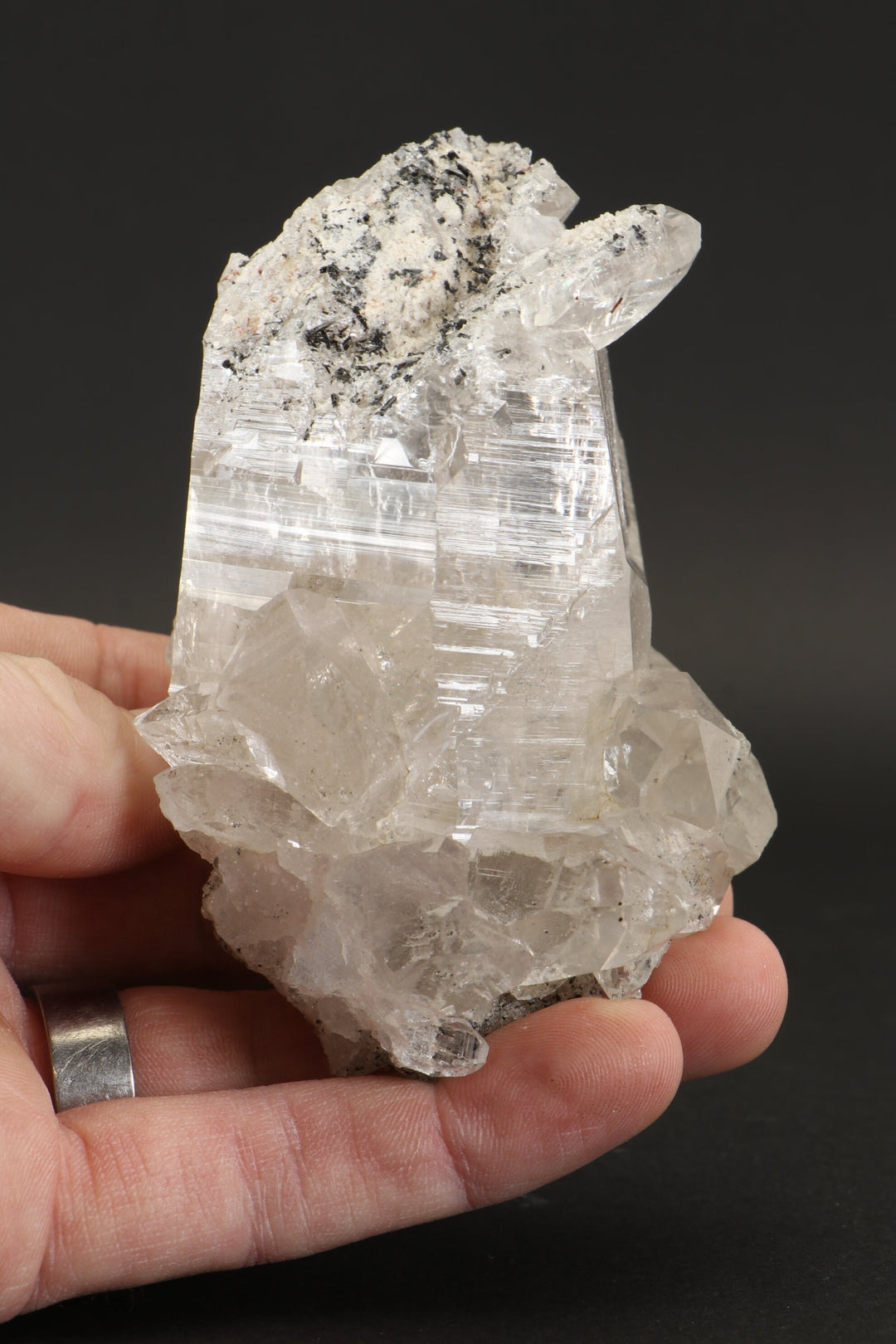 Himalayan Quartz with Black Tourmaline TD1623