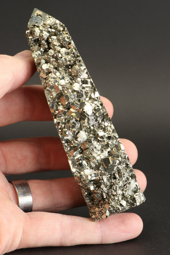 4.75" Pyrite Obelisk DV081