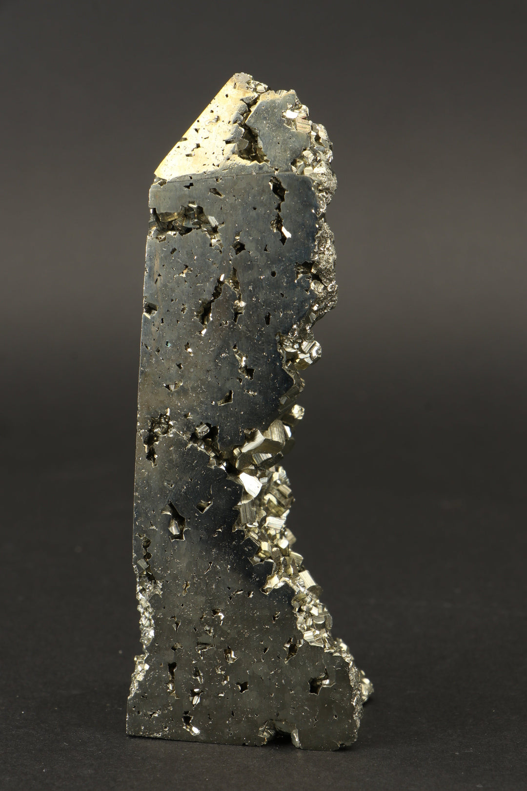 4" Pyrite Obelisk DV083