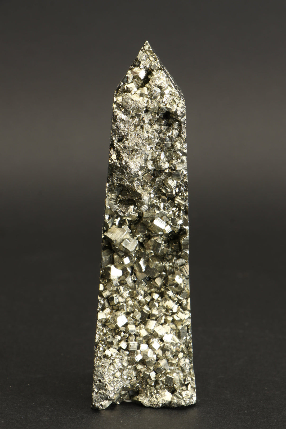 4" Pyrite Obelisk DV083