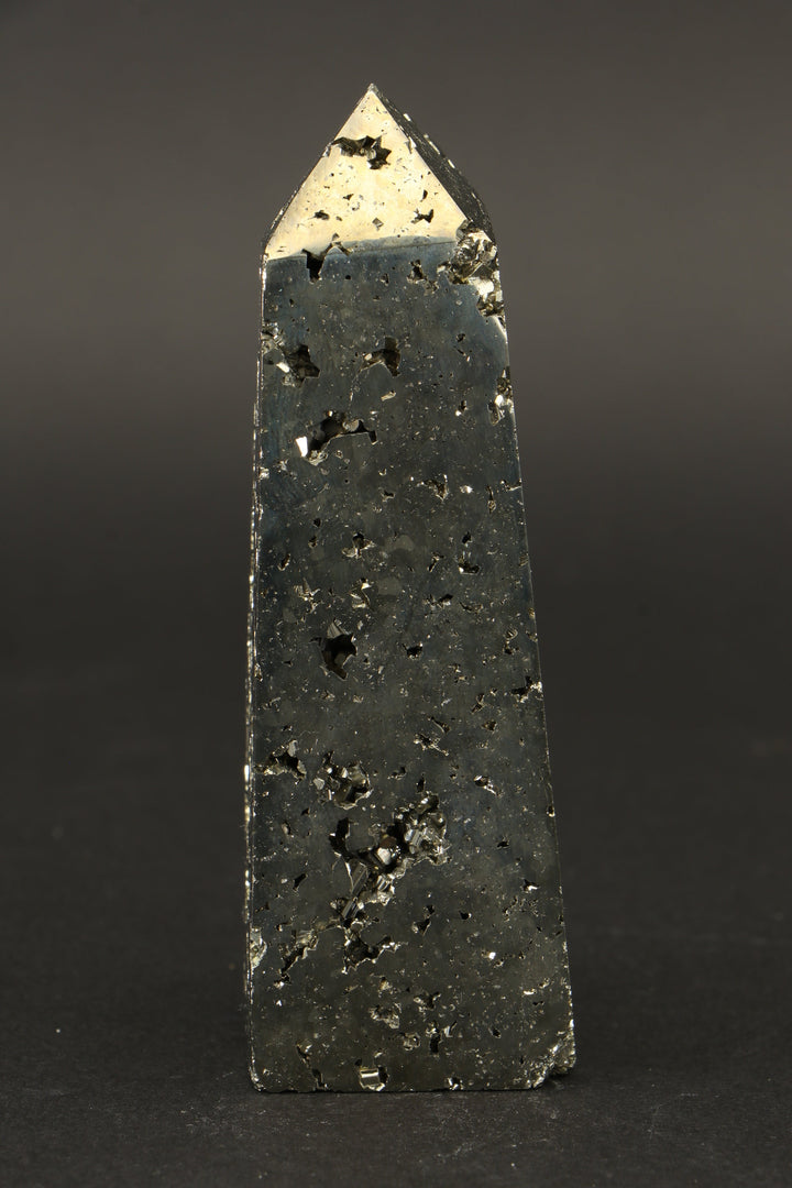 3.5" Pyrite Obelisk DV068