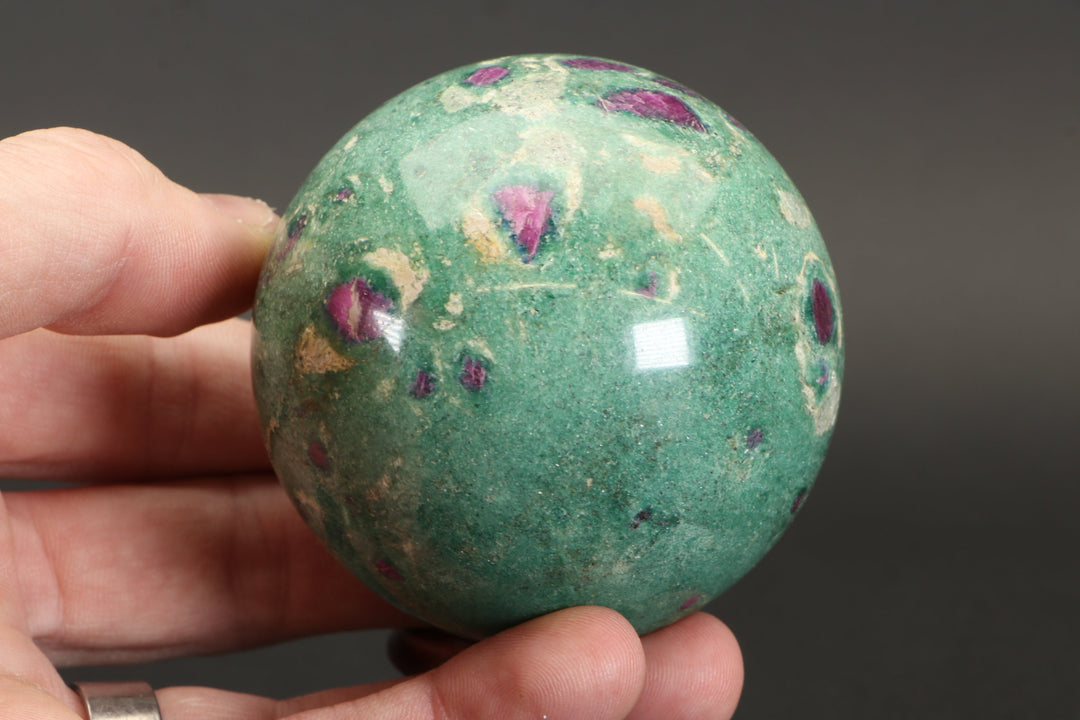 2.6" Ruby in Fuchsite Sphere TZ019