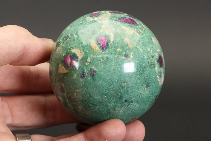 2.6" Ruby in Fuchsite Sphere TZ019