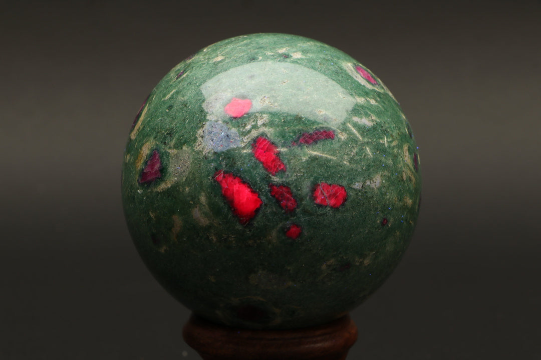 2.6" Ruby in Fuchsite Sphere TZ019