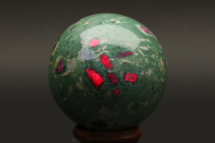 2.6" Ruby in Fuchsite Sphere TZ019