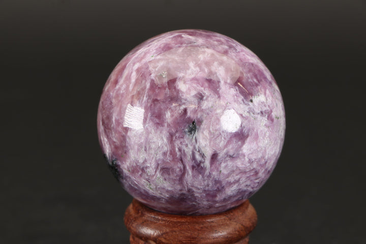 1.6" Russian Charoite Sphere with Stand DA1753