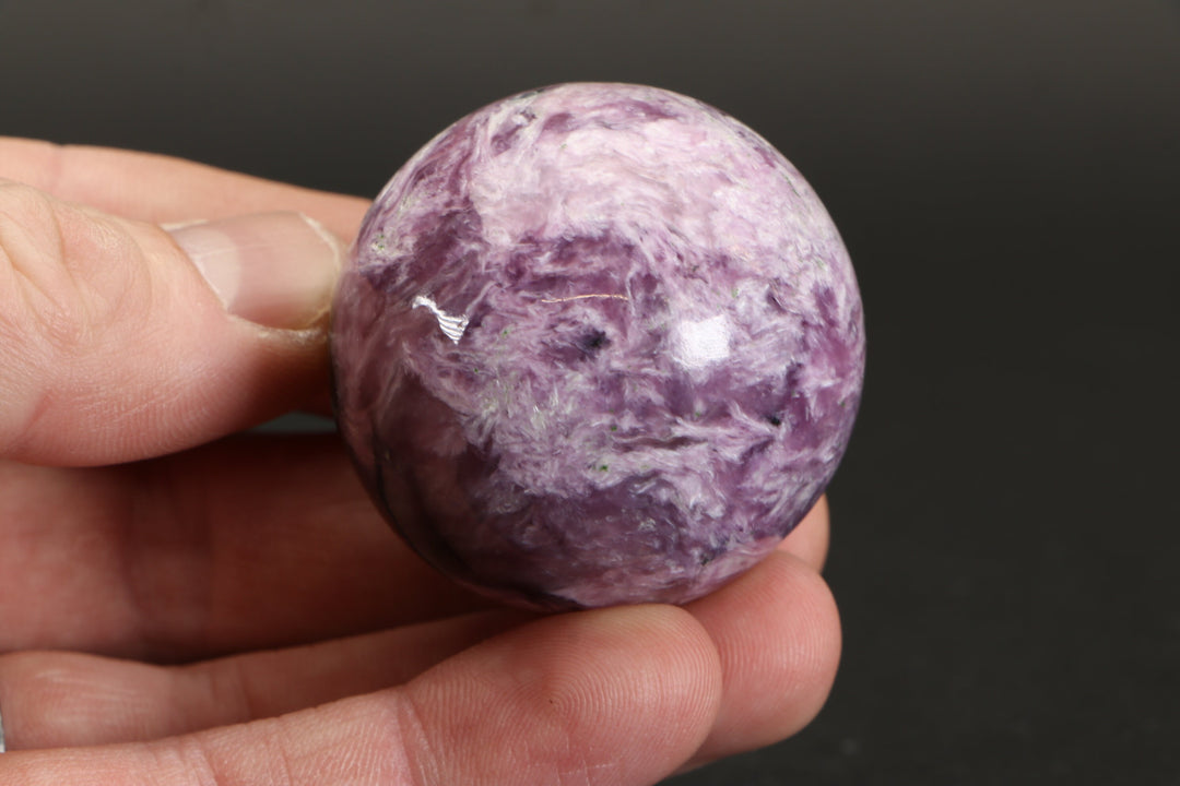 1.6" Russian Charoite Sphere with Stand DA1753