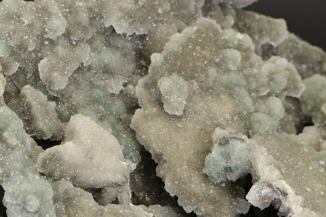 Druzy Quartz on Green Fluorite Specimen from Inner Mongolia, China TU3010