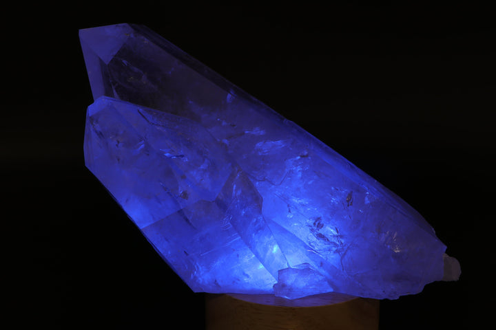 Natural Diamantina Quartz Cluster with Color Changing LED Stand TU1338