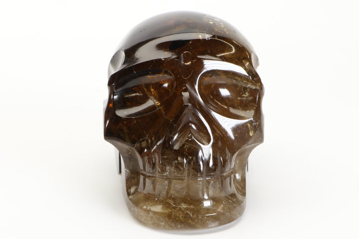 Citrine Crystal Skull Carving TD349