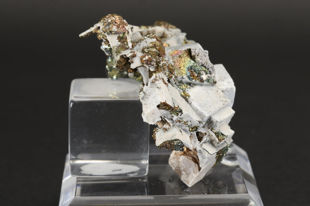 Pyrite and Calcite after Fluorite Pseudomorph Specimen - Dalnegorsk, Russia TD1608