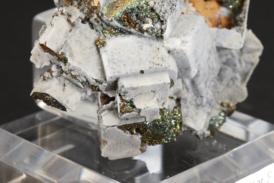 Pyrite and Calcite after Fluorite Pseudomorph Specimen - Dalnegorsk, Russia TD1608