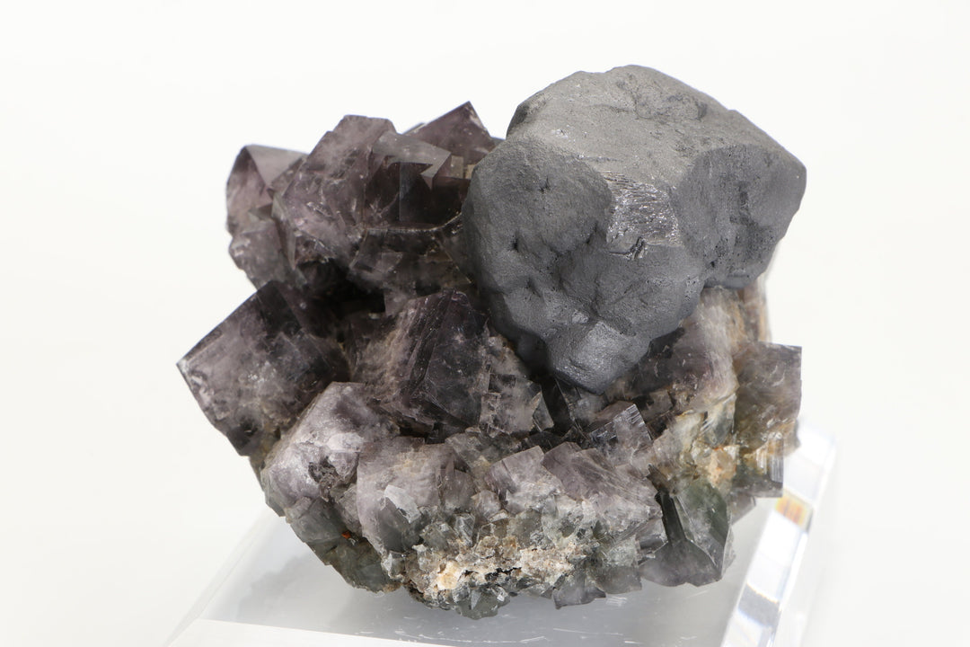 Purple Fluorite with Galena Specimen - Lady Annabella Mine DX1141