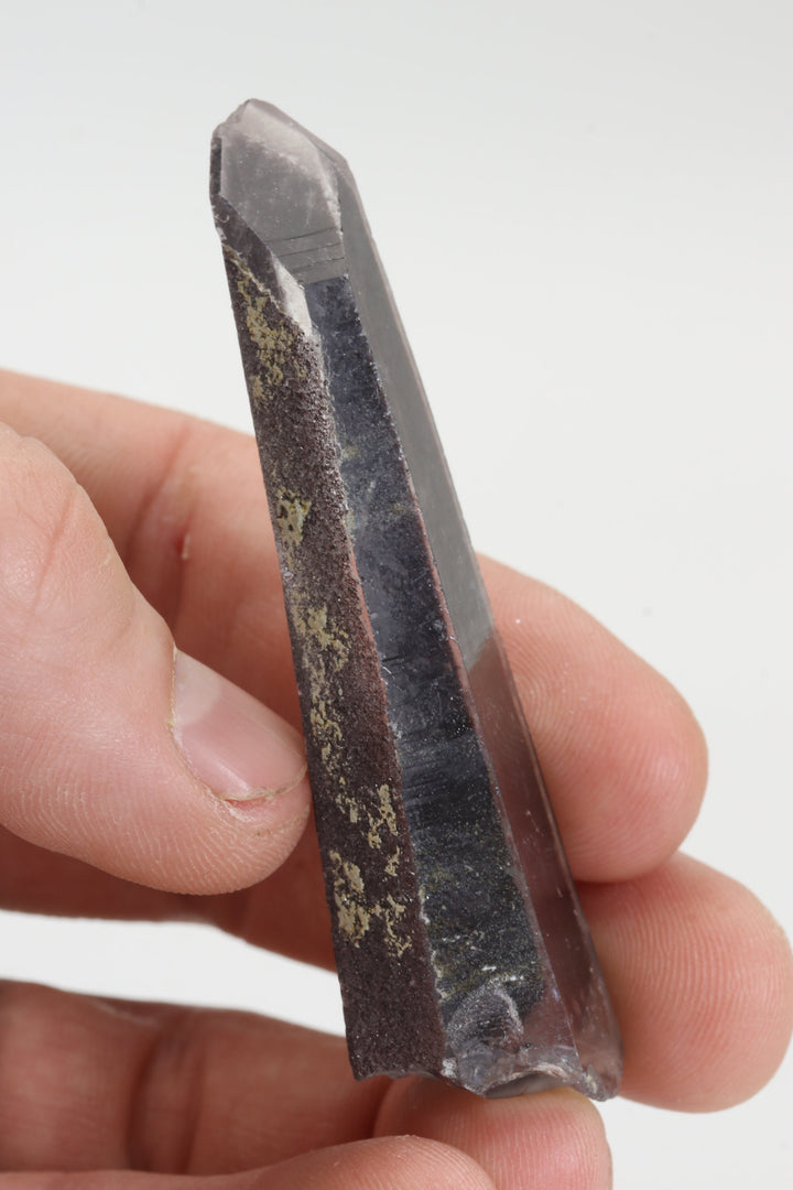 3" Hematite Coated Quartz Point from Pamir Mountains, Afghanistan TZ482