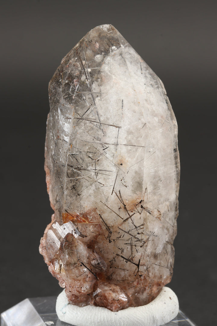 2.25" Quartz with Chlorite and Black Rutile Inclusions DX851