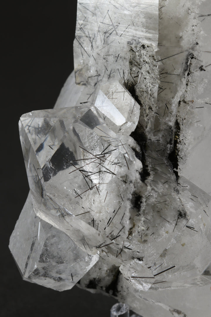 4" Quartz with Chlorite and Black Rutile Inclusions DX792