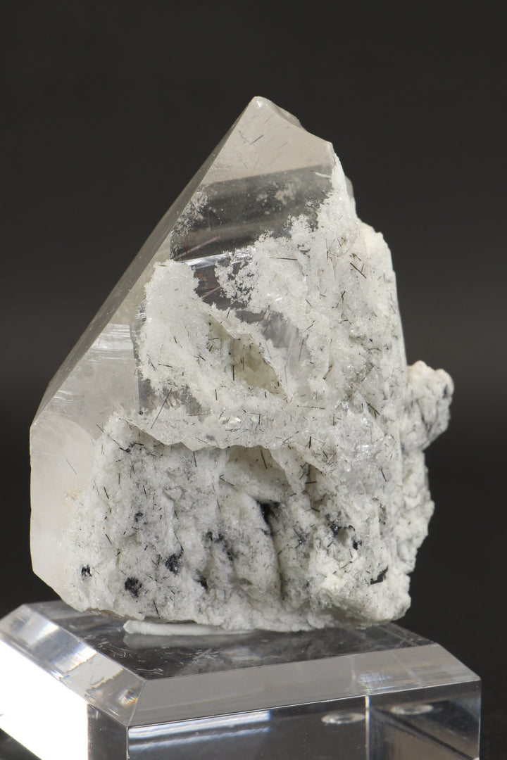 3" Quartz with Chlorite and Black Rutile Inclusions DX814