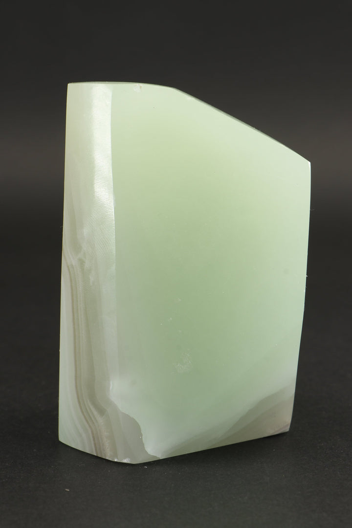 Fluorescent Banded Green Calcite Freeform TZ108